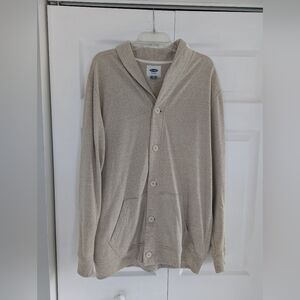 Men's Old Navy Tan Cardigan XLT